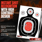 100 EZ2C 12"x18" Silhouette Shooting Target USA MADE Premium Targets for the Range, Gun Gifts (Peel-Off Pad 100)