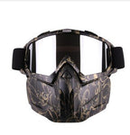 Men Women Ski Snowboard Snowmobile Goggles Snow Winter Windproof Skiing Glasses Motocross Sunglasses with Face Mask