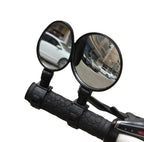 2Pcs Bicycle Mirror Universal Handlebar Rearview Mirror 360 Degree Rotate For Bike Bicycle Cycling Accessories Wide Angle Convex Mirror Adjustable Rotatable Handlebar For Mountain Bike Off Road Bike and Fixed Gear Bike Handlebars