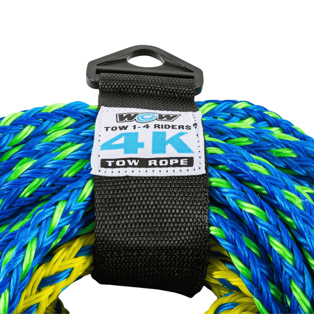 WOW Watersports 60ft 4-Rider 4K Tow Rope with 2 Sections