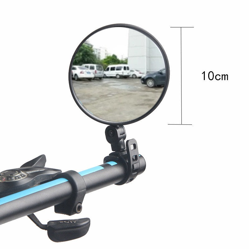 2Pcs Bicycle Mirror Universal Handlebar Rearview Mirror 360 Degree Rotate For Bike Bicycle Cycling Accessories Wide Angle Convex Mirror Adjustable Rotatable Handlebar For Mountain Bike Off Road Bike and Fixed Gear Bike Handlebars