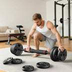 5-in-1 Adjustable Free Weights Set: Dumbbell & Kettlebell