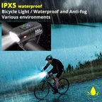 Rechargeable bicycle cycling night light USB light T6 light Strong flashlight Mountain bike front and rear light accessories