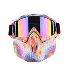 Men Women Ski Snowboard Snowmobile Goggles Snow Winter Windproof Skiing Glasses Motocross Sunglasses with Face Mask