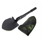 6-in-1 Folding Survival Shovel – Multitool Camping Shovel with Pick and Saw