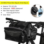 Bicycle Bag Waterproof Big Capacity Handlebar Bag 2 Piece Front Tube Cycling Bag  Bike Accessories Bike Bag Waterproof Bike Handlebar Bag Bicycle For Sport Bicycle Cycling Accessories