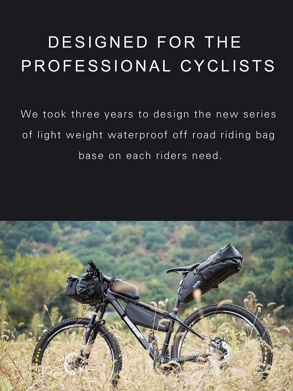 Bicycle Bag Waterproof Big Capacity Handlebar Bag 2 Piece Front Tube Cycling Bag  Bike Accessories Bike Bag Waterproof Bike Handlebar Bag Bicycle For Sport Bicycle Cycling Accessories