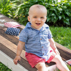 Brown Distressed American Flag - Cornhole Board Wrap - Set of 2