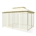 10 Feet x 13 Feet Tent Canopy Shelter with Removable Netting Sidewall