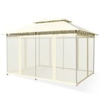 10 Feet x 13 Feet Tent Canopy Shelter with Removable Netting Sidewall