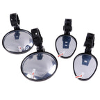 2Pcs Bicycle Mirror Universal Handlebar Rearview Mirror 360 Degree Rotate For Bike Bicycle Cycling Accessories Wide Angle Convex Mirror Adjustable Rotatable Handlebar For Mountain Bike Off Road Bike and Fixed Gear Bike Handlebars